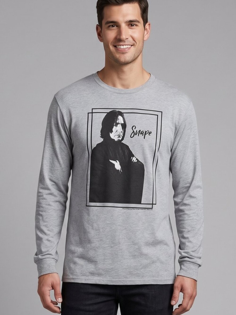 NWOT Harry Potter Mens Severus Snape Graphic Long Sleeve T-Shirt Big & Tall XLT